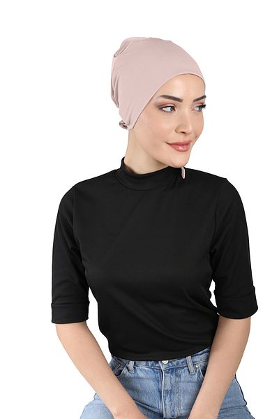Ecardin Sandy Fabric Sports Breathable Fit Bonnet - St 210 Smoke Rose