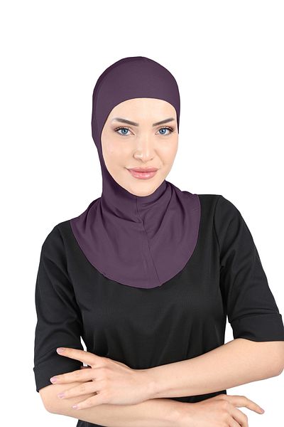 Ecardin Breathable Anti-Sweat Clima Fit Hijab Turban - St 228 Plum