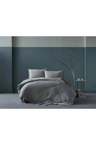 Doqu Home Double Ahenk Duvet Cover Set - Yarn Painted Series, Brown