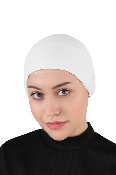 Ecardin White Silicone Non-Slip Bonnet - St 260