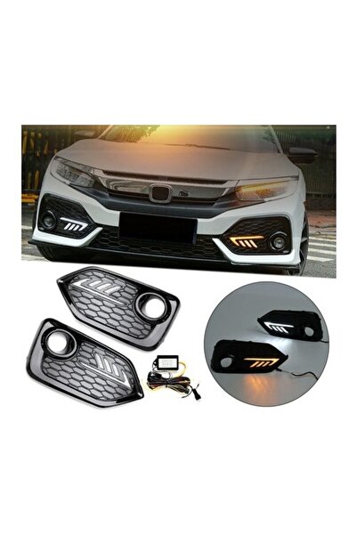 Karva Çmk Honda Civic Fk7 2016-2019 Hb Ön Sis Ledi
