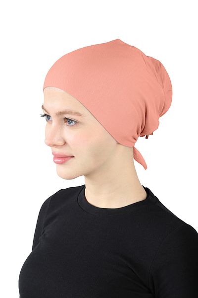Ecardin Salmon Colored XL Large Laced Bonnet - St 226