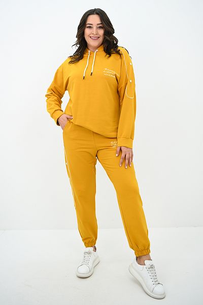 Koza Butik Дамски комплект анцуг с копчета, размер "Pull Size", 8144-25