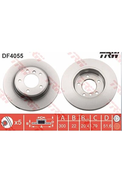 TRW Fren Diski Bmw E46 Ön - 300 MM -