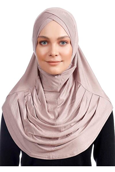 Ecardin Pratik Konforlu Çapraz Türban - St 173 Pudra