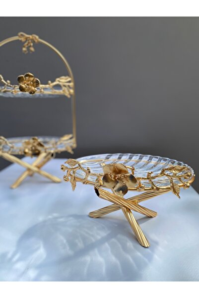 vanilya accessory Gold Flower Patterned Presentation Set