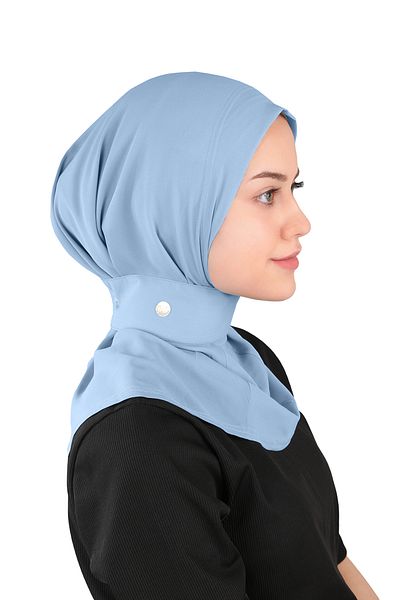Ecardin Baby Blue Crepe Φουλάρι - St 235