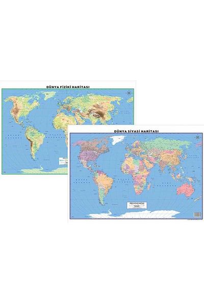 Odak 50x70 World Political - Physical Map (Double Sided)
