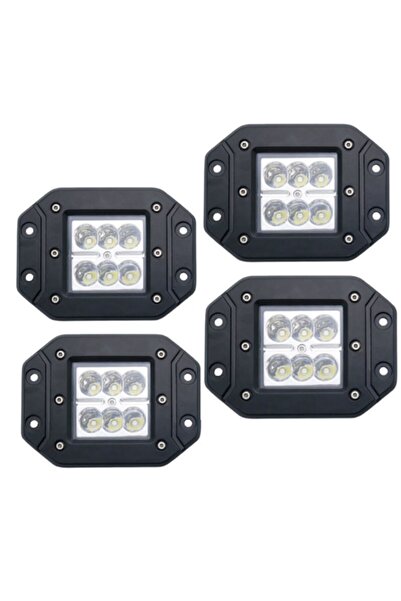 Karva 4 Adet 6 Ledli 4500 Lümen Off Road Gömme Sis Lambası