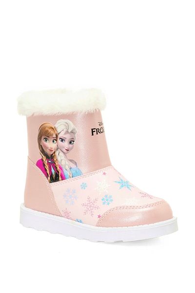 Frozen Girl's Elsa Furry Snow Boots, Zippered Boots