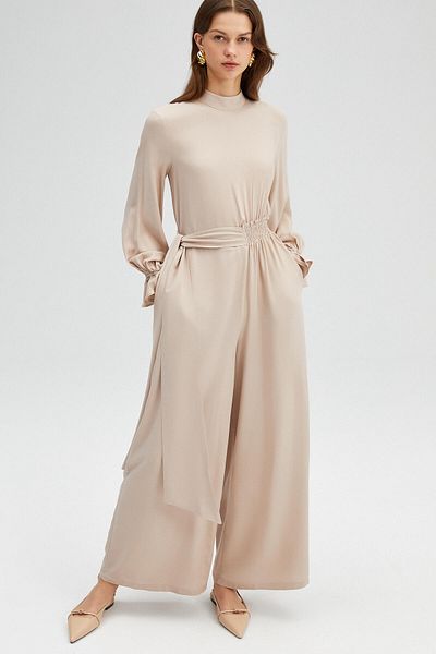 Touché Privé Viscose Jumpsuit with Belted Waist