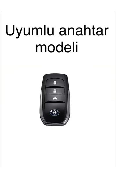 ŞENYILDIZ AKSESUAR Toyota Corolla Cross - Hilüx Yaris Cross Compatible with 3 Keys Logo Front Key Case