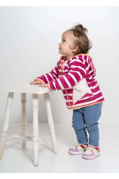 JO&JUKE PEMBE PAMUK POLAR CEKET