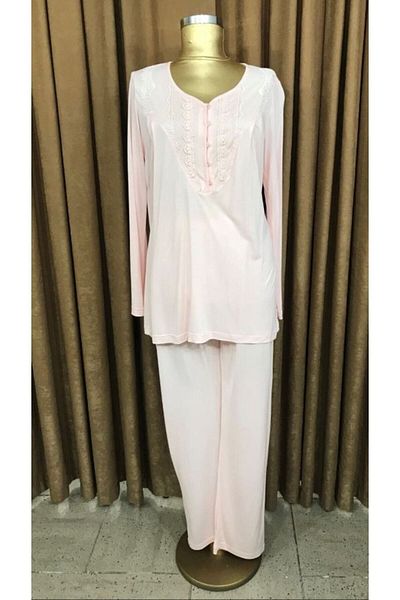 Tuba 7203 Women's Pajama Set-Powder Pink