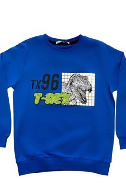 Zekids Мъжка детска суитшърт с динозавър принт