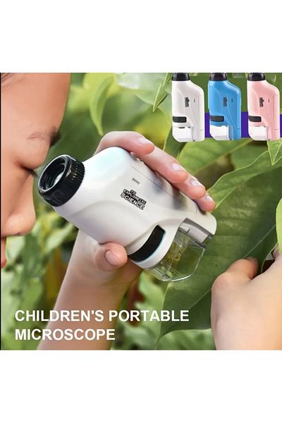 SYNOPE 60To120X Portable Children's Microscope - Mini Pocket, for Kids