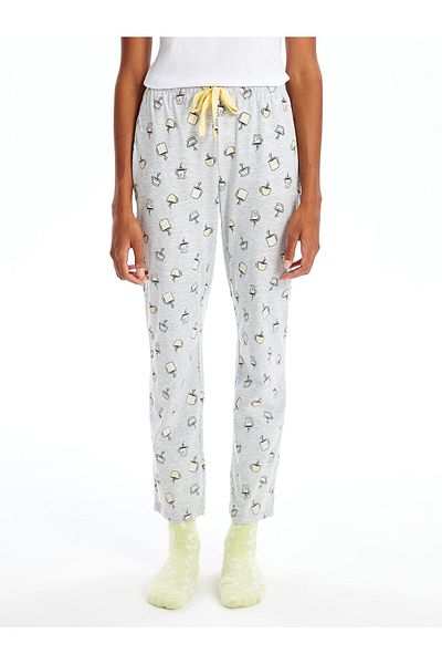 LC Waikiki LW - Pantaloni de pijama de damă imprimați cu talie elastică