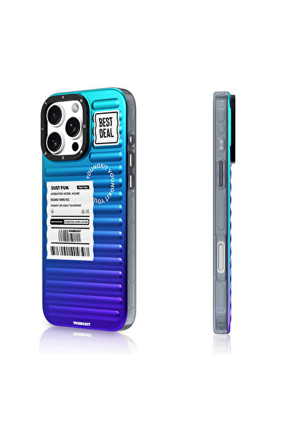 Youngkit iPhone 16 Pro Max Uyumlu Kılıf YoungKit The Secret Color Serisi Kapak Mor