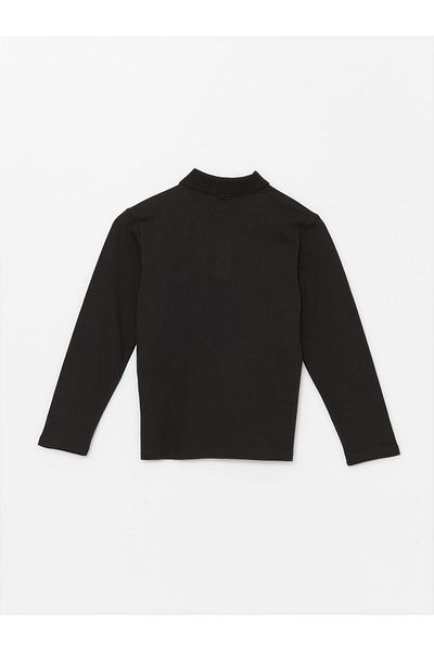 LC Waikiki LW - Tricou de bază cu mânecă lungă cu gât polo pentru băieți