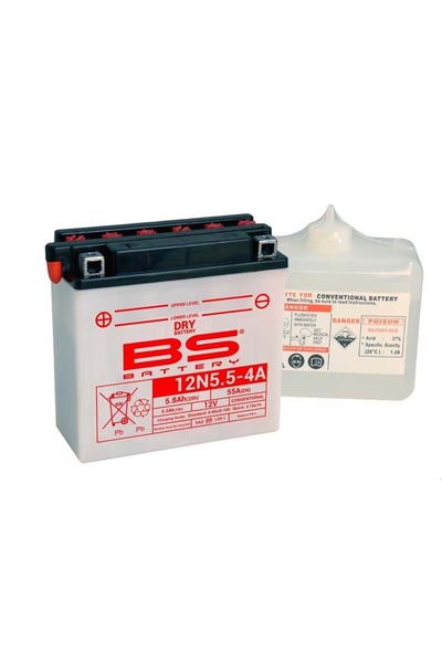 Genel Markalar 12n5.5-4a 12 V 5.5 Amper Cca Asitli Bakım Gerektirir Akü Mt125, R125, Wr125 R, Wr125 X