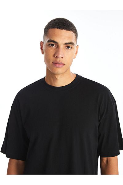 LC Waikiki Tricou pentru bărbați din bumbac pieptănat LCW - Decolteu, mânecă scurtă