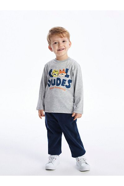 LC Waikiki Spodní díl teplákové soupravy LCW s elastickým pasem Basic Baby Boy Jogger