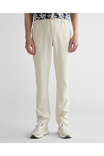 Gant Erkek Krem Regular Fit Pantolon