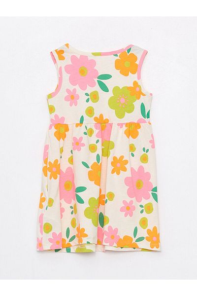 LC Waikiki Lcw Crew Neck Printed Baby Girl Dress