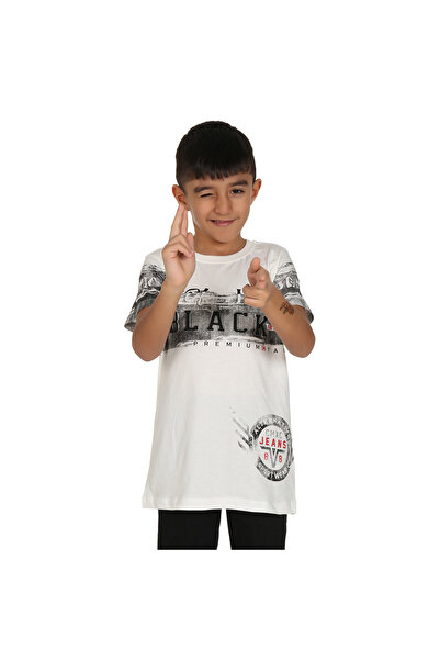 Toontoy Băiat tricou Negru cu imprimeu