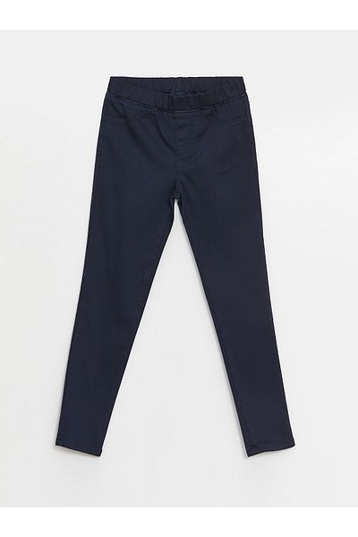 LC Waikiki Lcw Dark Navy Elastic Waist Slim Fit Girls' Pants
