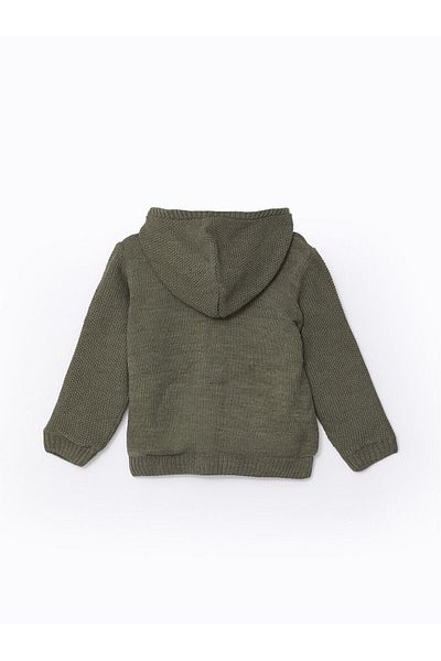 LC Waikiki Lcw Hooded Baby Boy Knitwear Cardigan