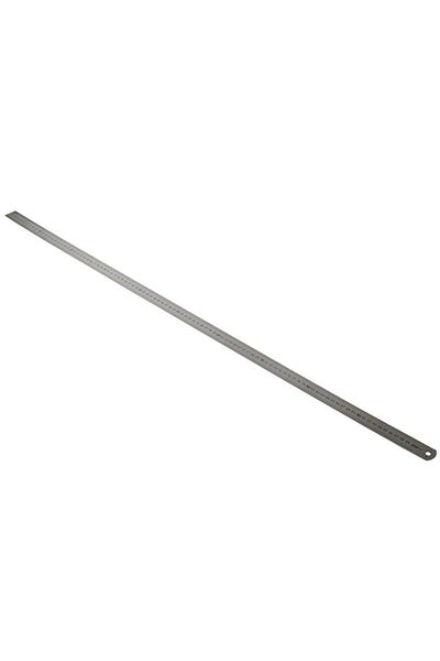 Biz Kırtasiye Kraf Steel Ruler 100 cm Inch Measuring 500g
