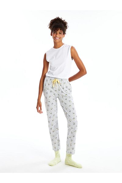 LC Waikiki LW - Pantaloni de pijama de damă imprimați cu talie elastică