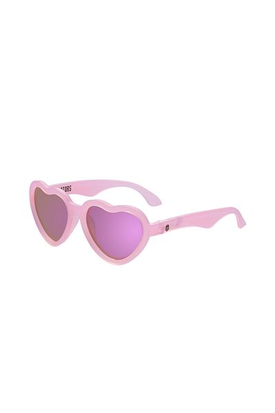 Babiators 3-5 Years Frosted Pink Polarized Heart Sunglasses