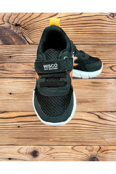 Wisco Wisco Orthopedic Children's Sports Shoes - Lighted, Black Orange