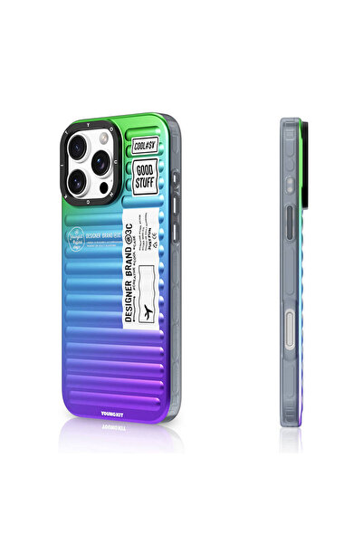 Youngkit iPhone 16 Pro Max Uyumlu Kılıf YoungKit The Secret Color Serisi Kapak Mavi