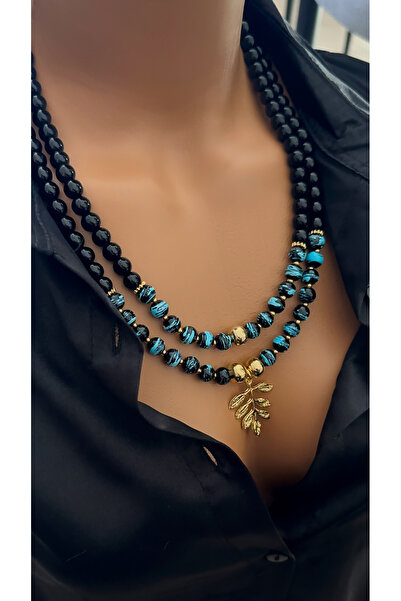 Nevaa Still Camboncuk Altın Kaplama Uç Çoklu Kolye