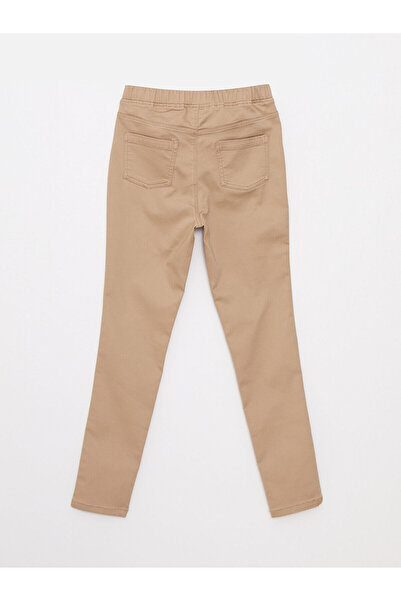 LC Waikiki New Season Elastic Waist Basic Gabardine Girls' Trousers