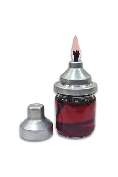 ipekbazaar Spirto Stove Mini Glass Stove Leather Hand Tool for Laboratory Hobby Work