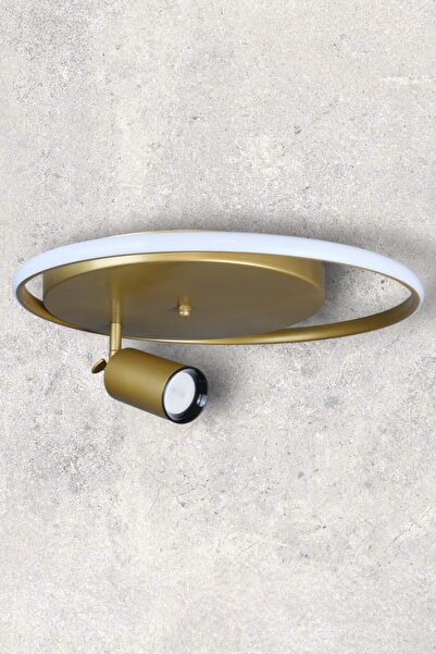 Fer Avize Ufospot Modern Tasarım Eskitme Renk Beyaz Ledli Cafe - Mutfak - Banyo Spot Ve Şerit Led Avize