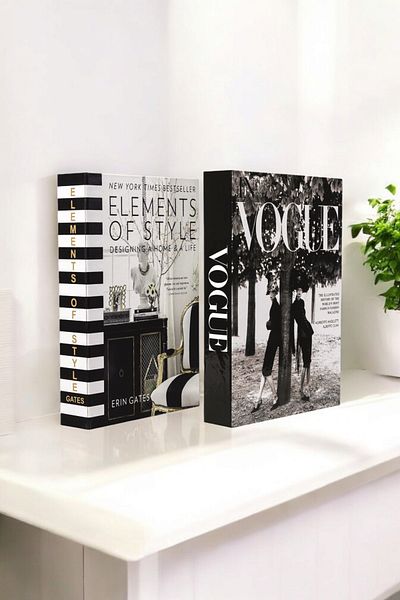 irayhomedecor 2-Piece Element & Vogue Women Decorative Book Box