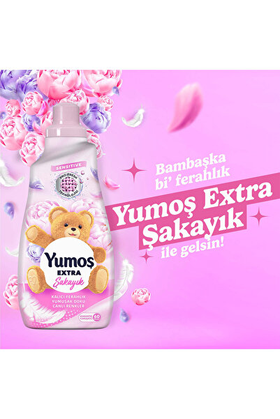 Yumoş Extra Konsantre Çamaşır Yumuşatıcısı Şakayık 1440 X2