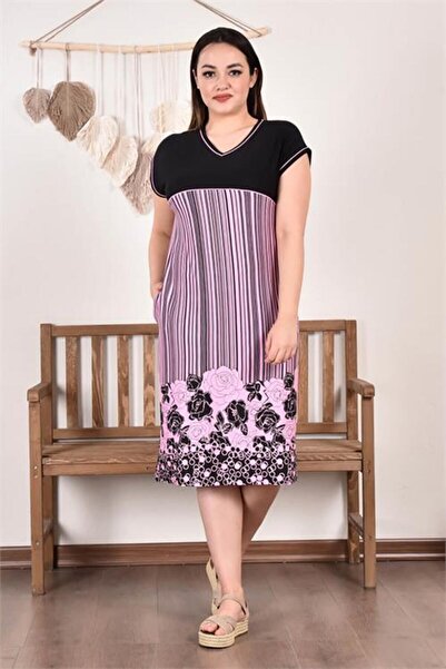 Dipmoda Rochie de damă viscoză cu broderie, mărime mare - DPAYSL92