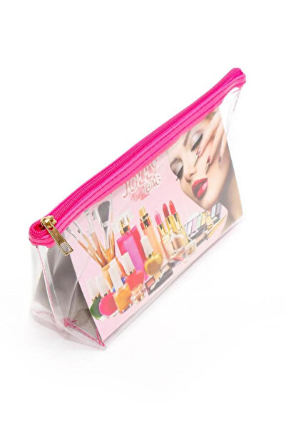 Marsilyan Jolly Single Medium Size Transparent Makeup Bag 25cmX12cmX8CM