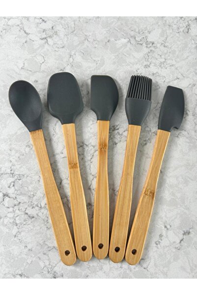 ÇIRPAN EV GRİ 5 PARÇA SİLİKON MİNİ SET