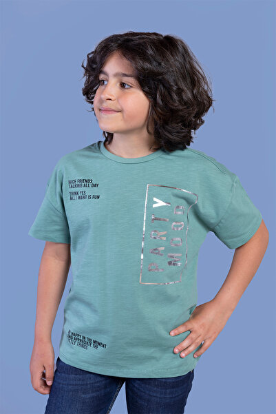Toontoy Μπλουζάκι για αγόρια Varak με τύπωμα με χαμηλό μανίκι