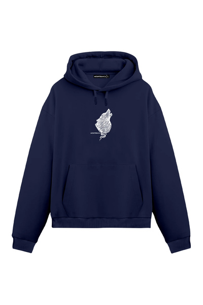 Mounte Bianca Unisex Wolf - Κανονικό Hoodie
