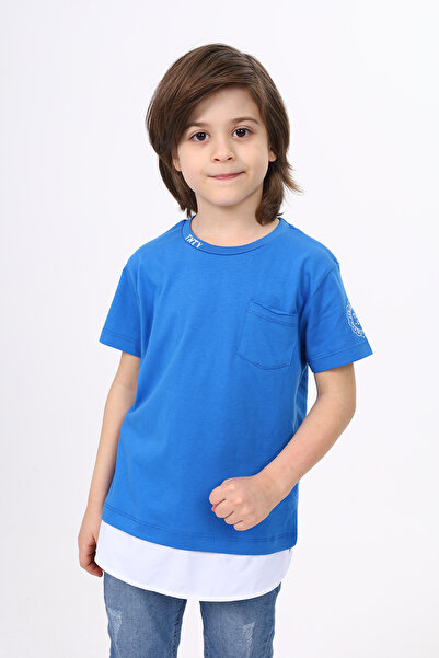 Toontoy Tricou din bumbac pentru băieți cu buzunare