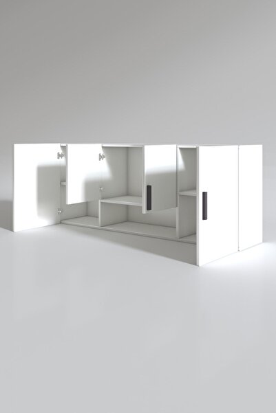 Kenzlife Hazır Mutfak Floro22 Byz 060*150*22 Mutfak Banyo Dolabı Kapaklı Raflı