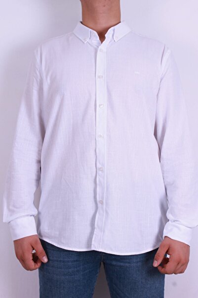 Loft Muška bela košulja Lf 2037403 kaki M Shg LF2037403-bela